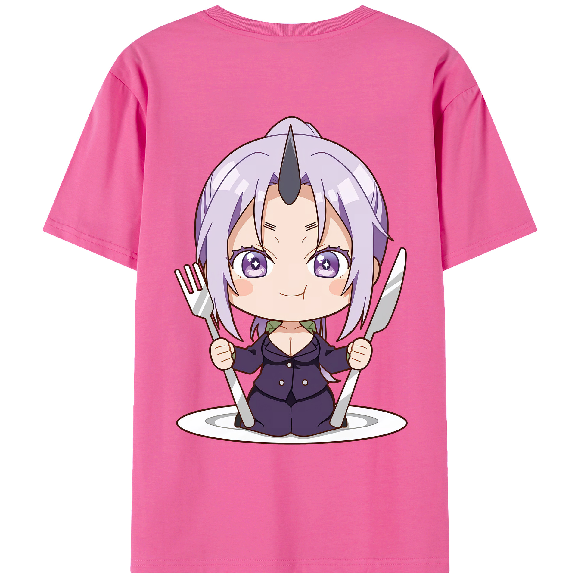 （画像用） 転スラ Regarding Reincarnated to Slime レディース半袖Tシャツ(バックプリント)